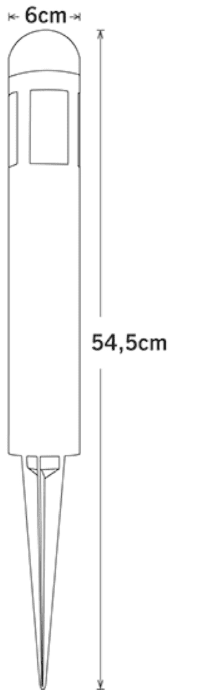 Tuinlampen 12 volt Amalfi (3x) 35cm metaalgrijs KonstSmide 7318307451009