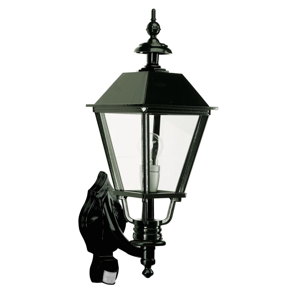Buitenlamp Darwin met bewegingsmelder - zwart