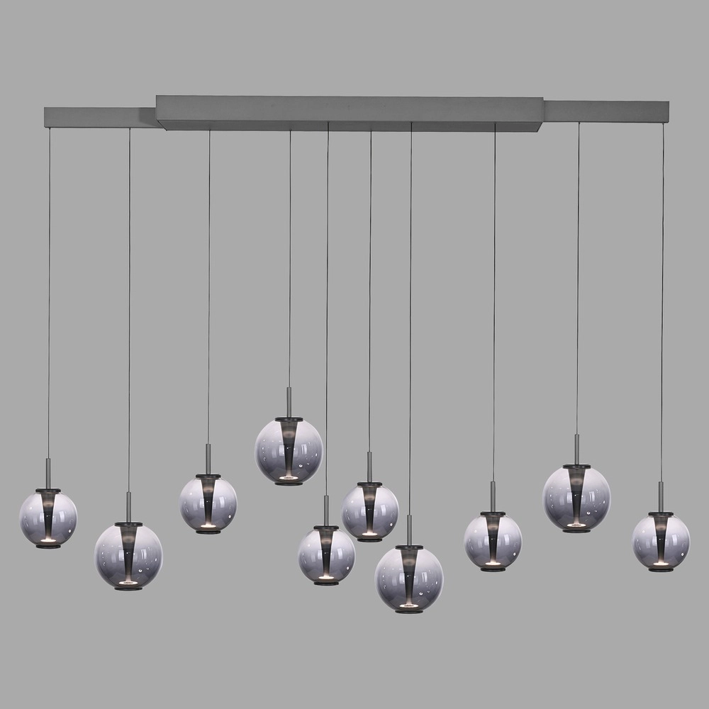 Hanglamp Pure E-Infinty mystic grey met smoke glas