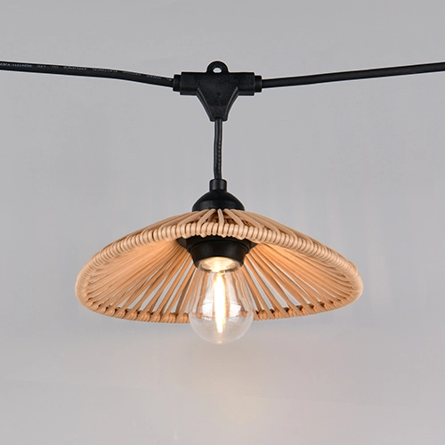 Lichtslinger Chain zwart met bruin 600cm Trio 4017807697612