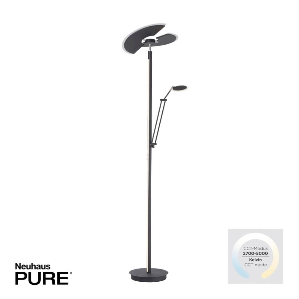 Vloerlamp Pure Mutil antraciet Paul Neuhaus 4012248364345
