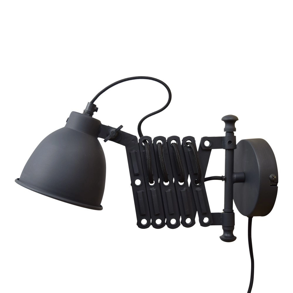 Schaarlamp Harmonica vintage zwart Urban Interiors 8719325171358