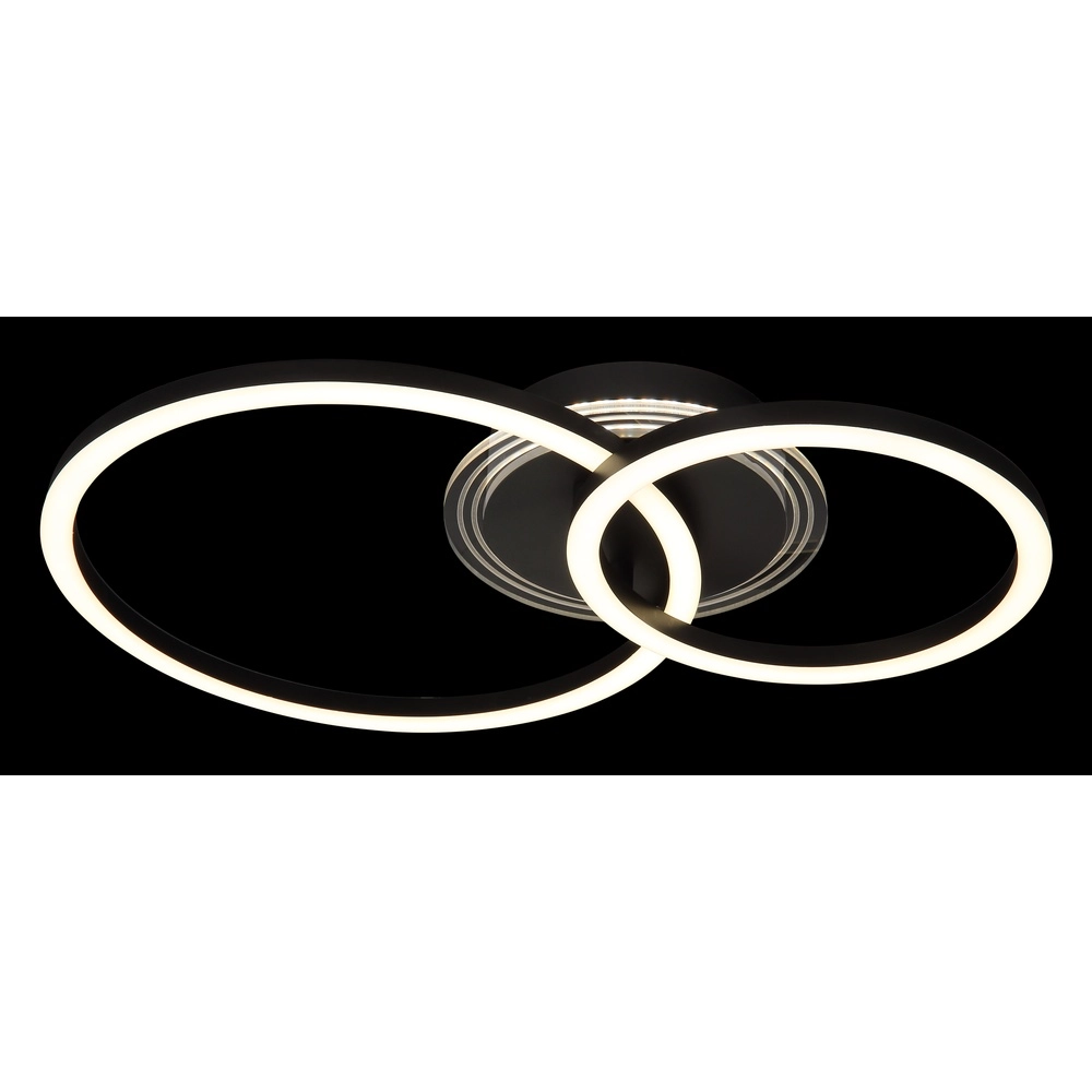 Zwarte plafondlamp Loretta design Globo 9007371481293