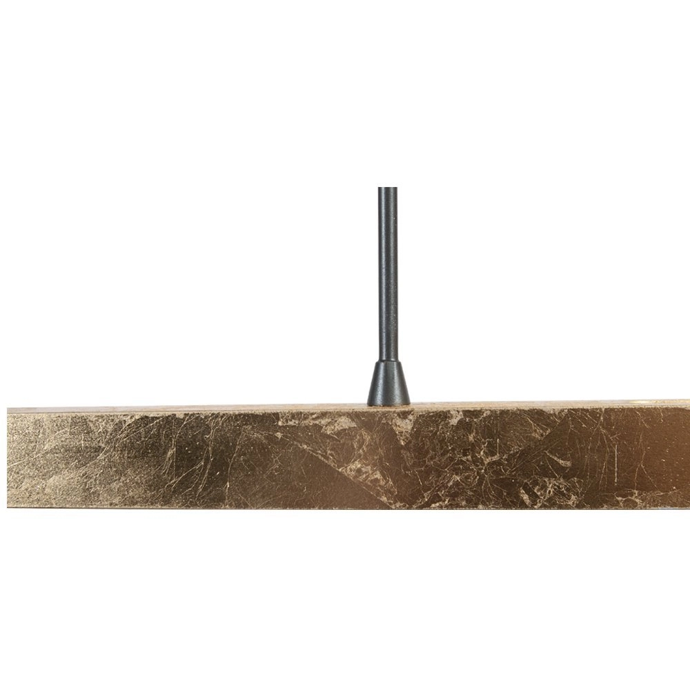 Zwarte hanglamp Real 3 160cm met goud Masterlight 8718121216331