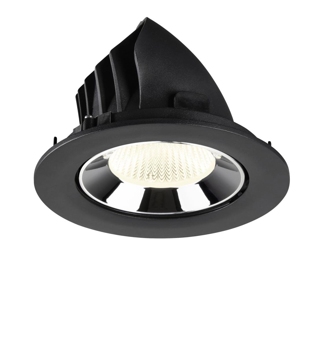 Inbouwspot Numinos Gimble L zwart/chroom 4000K - 40gr SLV 4024163310109