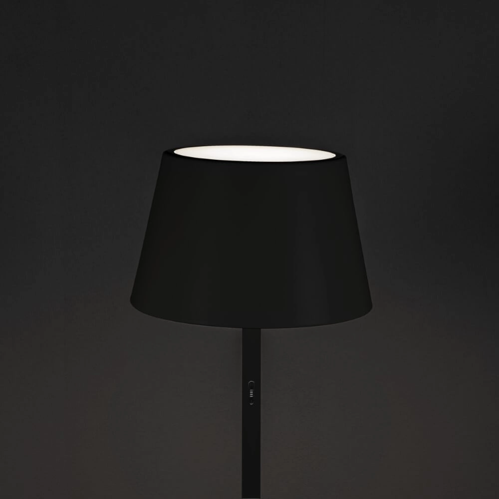 Oplaadbare schemerlamp voor buiten Pomezia zwart KonstSmide 7318307824759