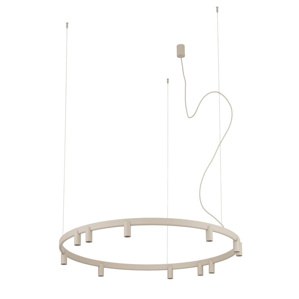 Design hanglamp Fourty zand bruin Ø 116cm Lyora 5903139122870