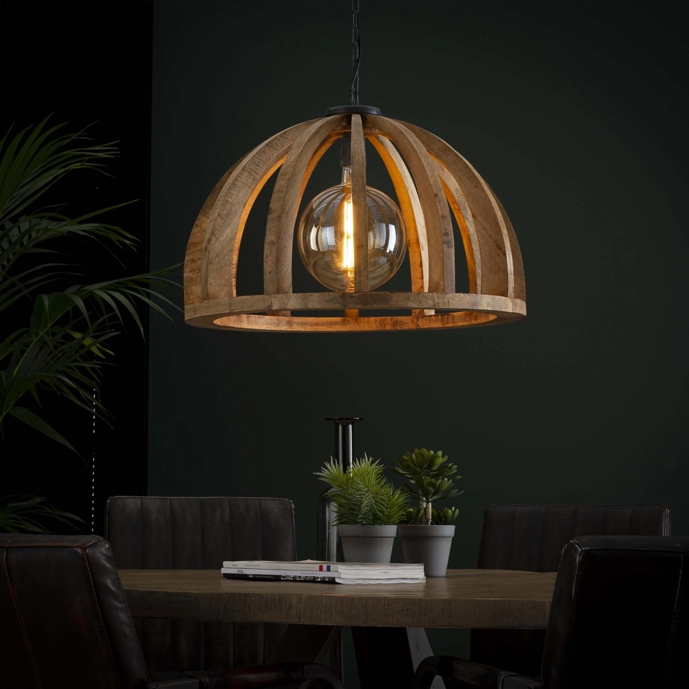 Houten eettafel hanglamp Orba Ø 60cm - E27