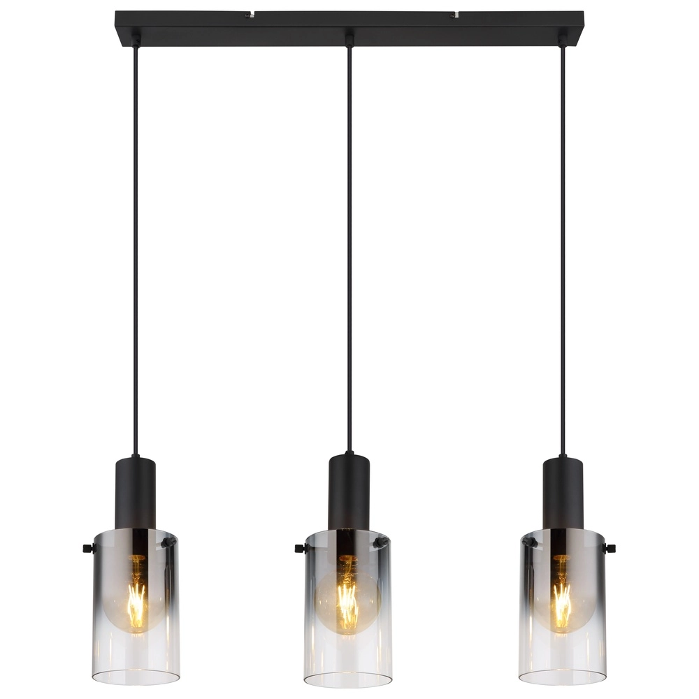 3-lichts hanglamp Florentina zwart design Globo 9007371452149