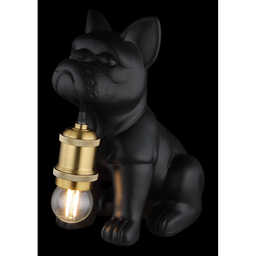 Tafellampje Dogo hond zwart Globo 9007371569328