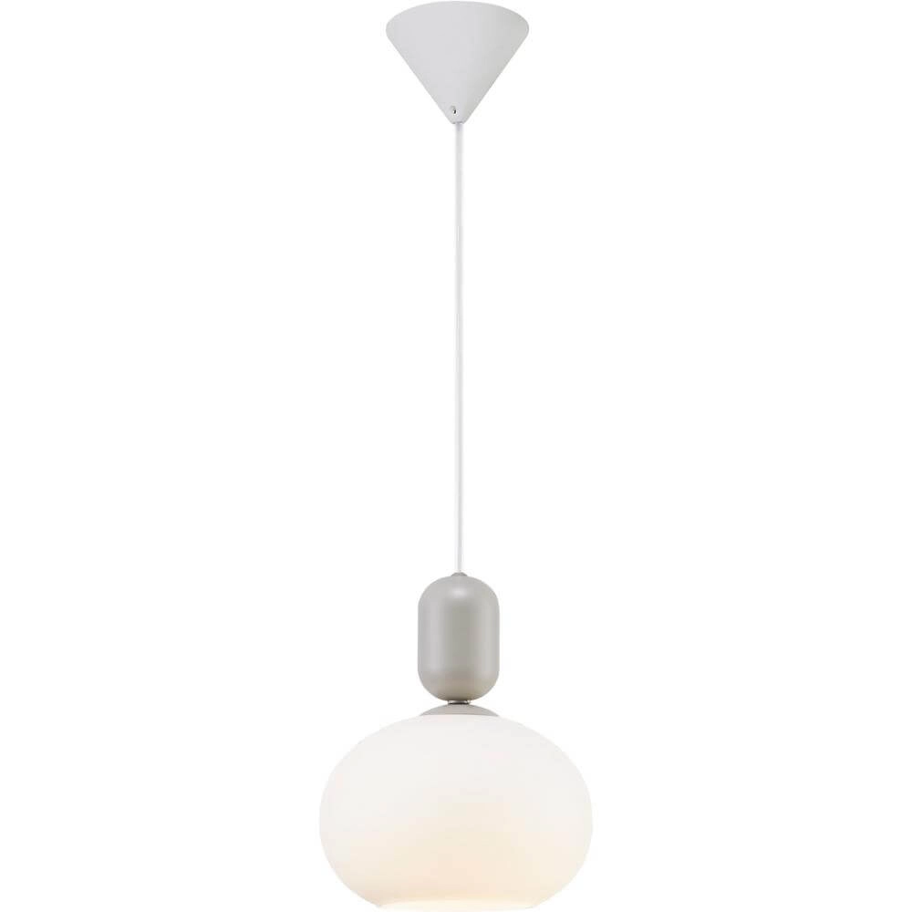 Hanglamp Notti grijs met wit