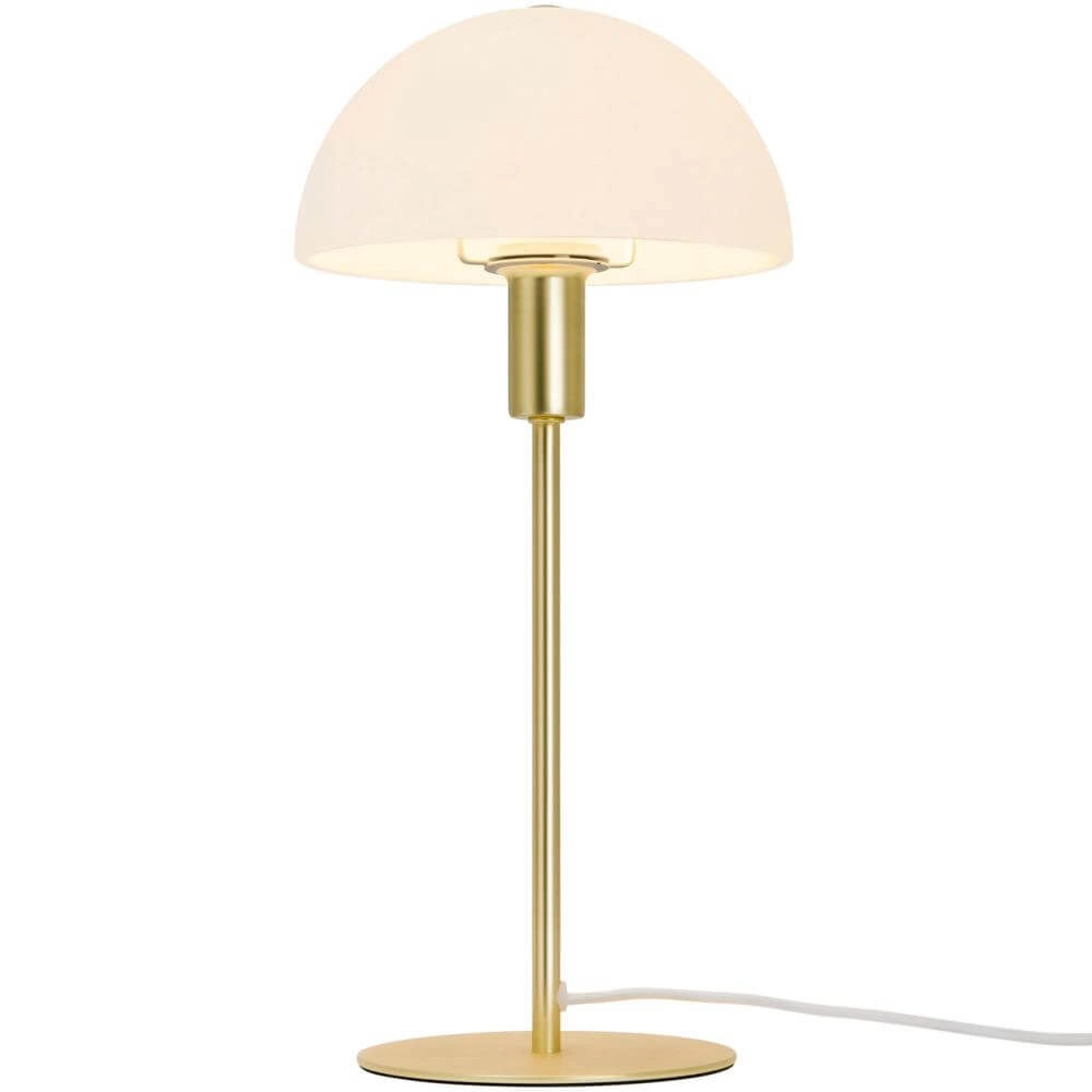 Tafellamp Ellen messing met wit Nordlux 5704924005503