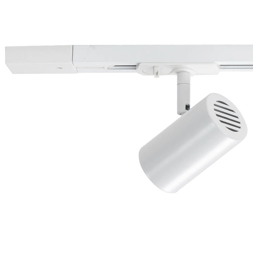 1-fase railset 100cm Cilinder wit met 3 spots Highlight 8718379039546