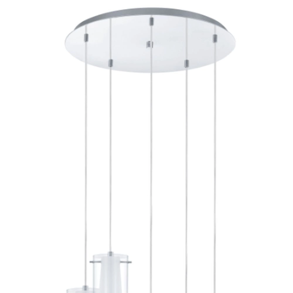 Hanglamp Pinto 5-lichts nikkel mat Eglo 9002759930035