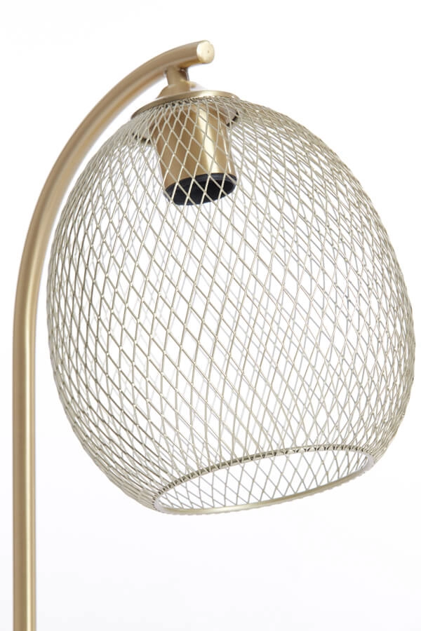 Gouden tafellamp Moroc Ø 20cm Light & Living 8717807686420