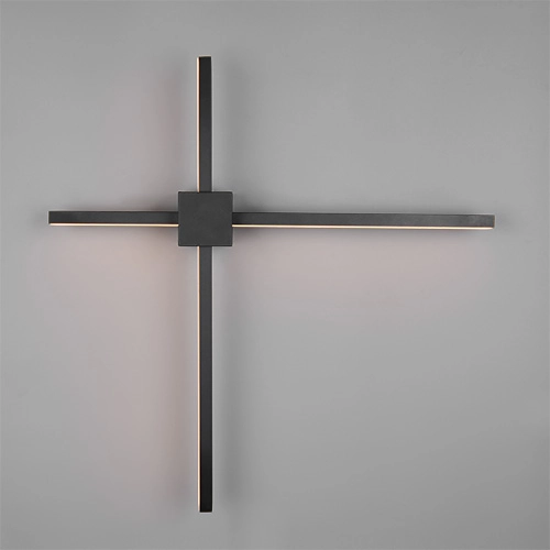 Moderne wandlamp Cassino zwart 67,5cm Trio 4017807683202