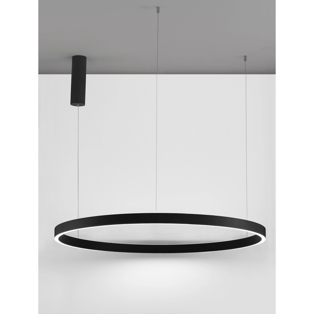 Zwarte hanglamp Elowen design Ø 98cm Lyora 5212017439130