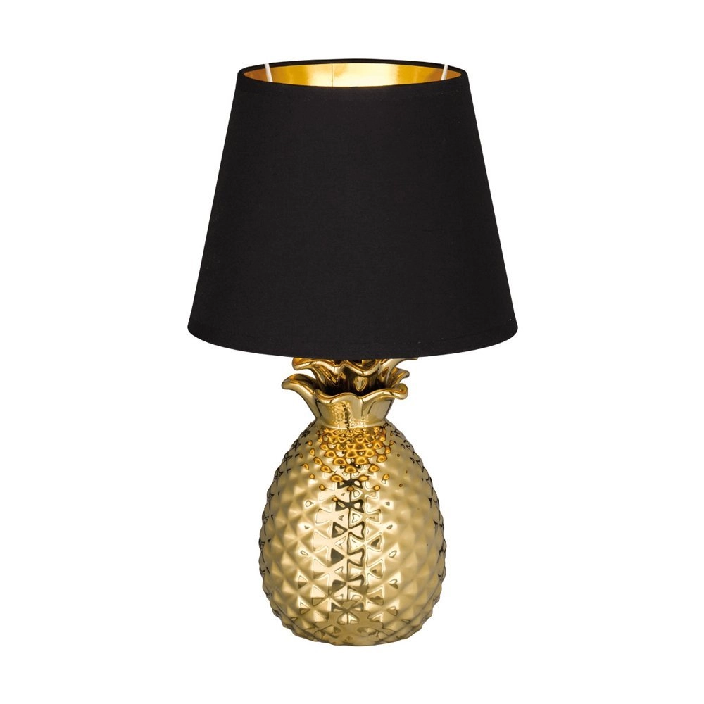 Tafellamp Pineapple 35cm goud met zwart Tafellamp Pineapple 35cm goud met zwart