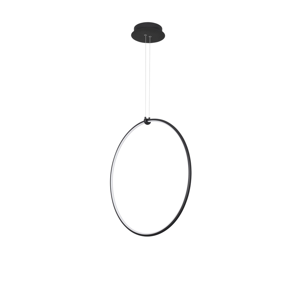 Hanglamp Ring zwart Ø 68cm Lyora 5212017429315