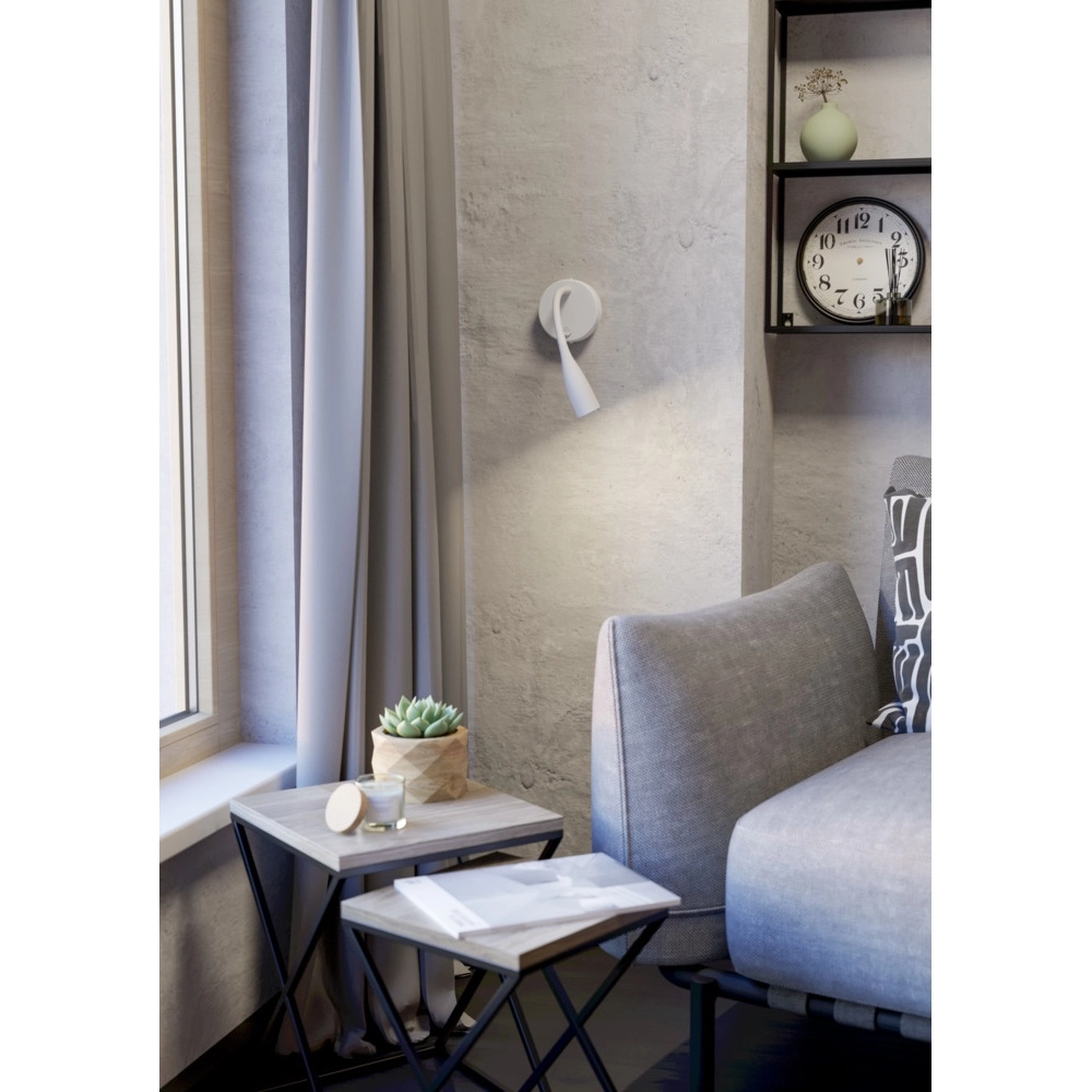 Bedlampje Olivandino flexibel wit Eglo 9008606347773