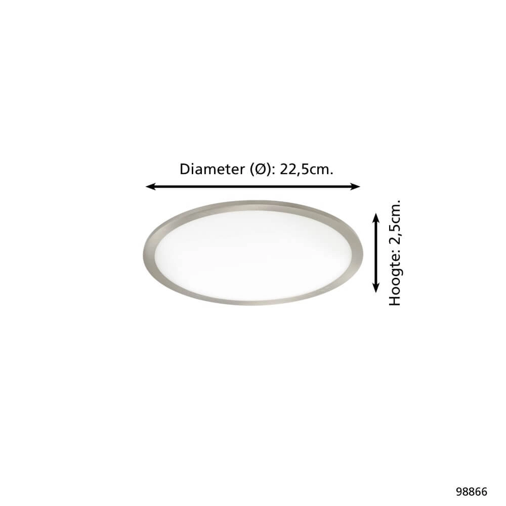Inbouwlamp Fueva Flex RVS 3000K Eglo 9002759988661