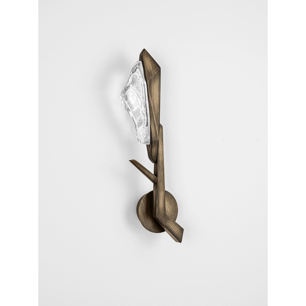 Antieke wandlamp Greta antiek messing Lyora 5212063500358