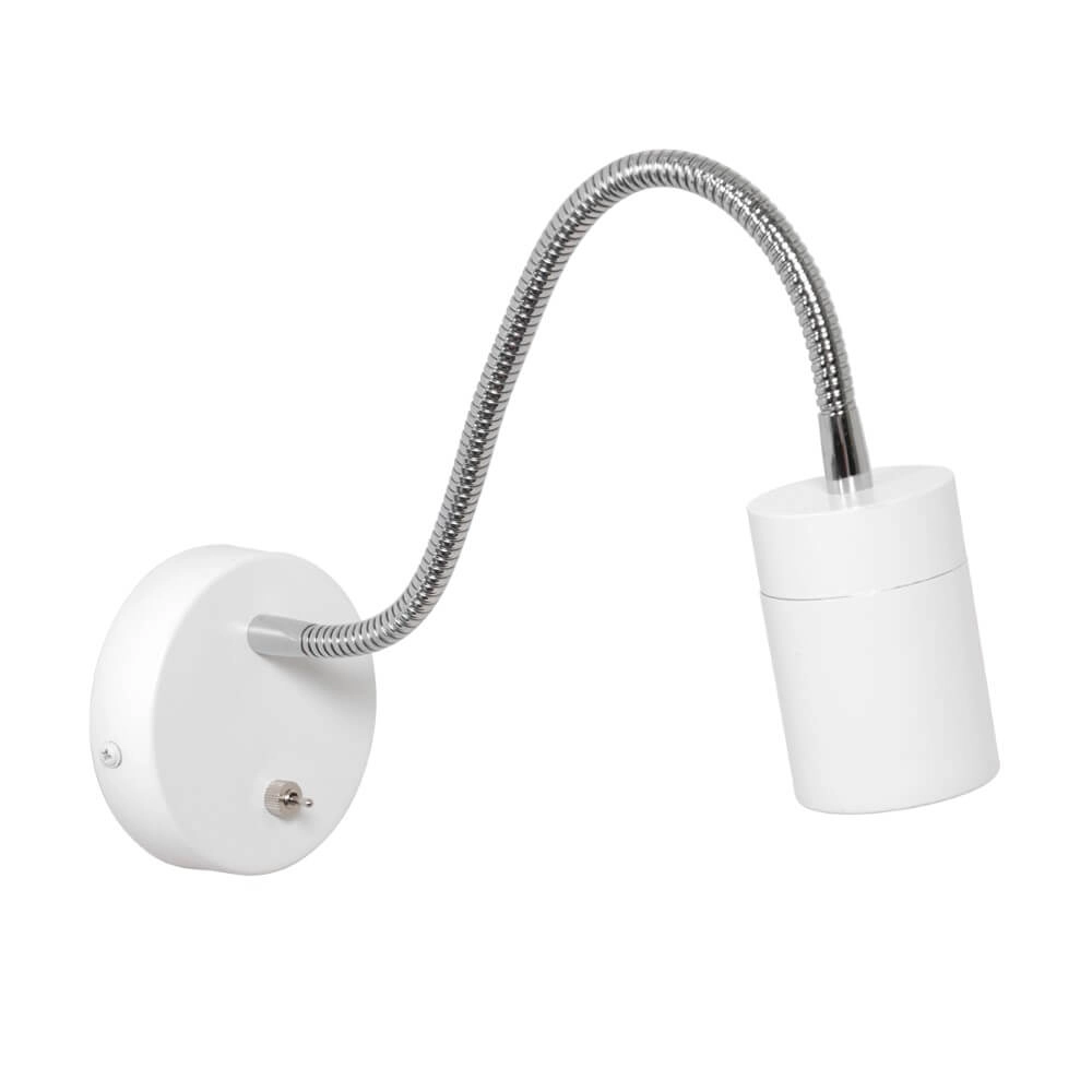Bed lampje flexibel Upround wit Bed lampje flexibel Upround wit