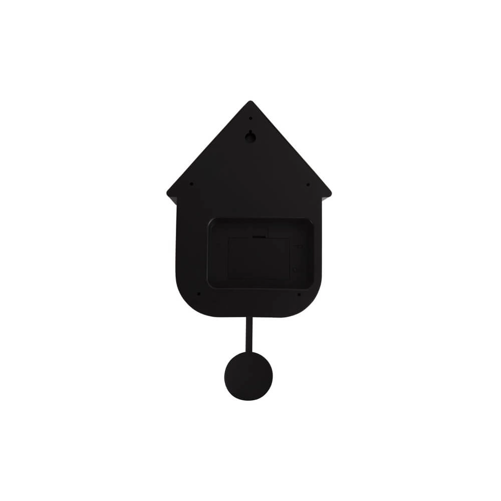 Wandklok Modern Cuckoo zwart Karlsson 8714302687143