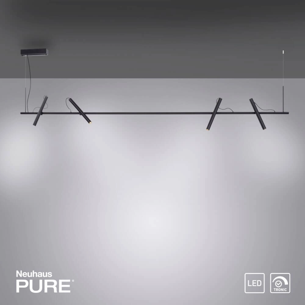 Design hanglamp Pure Tutua zwart Paul Neuhaus 4012248365540