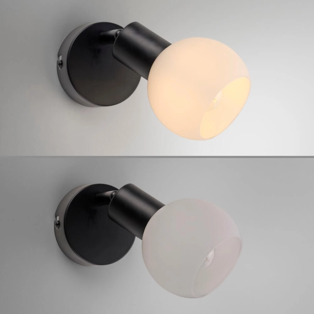 Zwarte wandlamp Loki 1-lichts Just Light 4043689000752