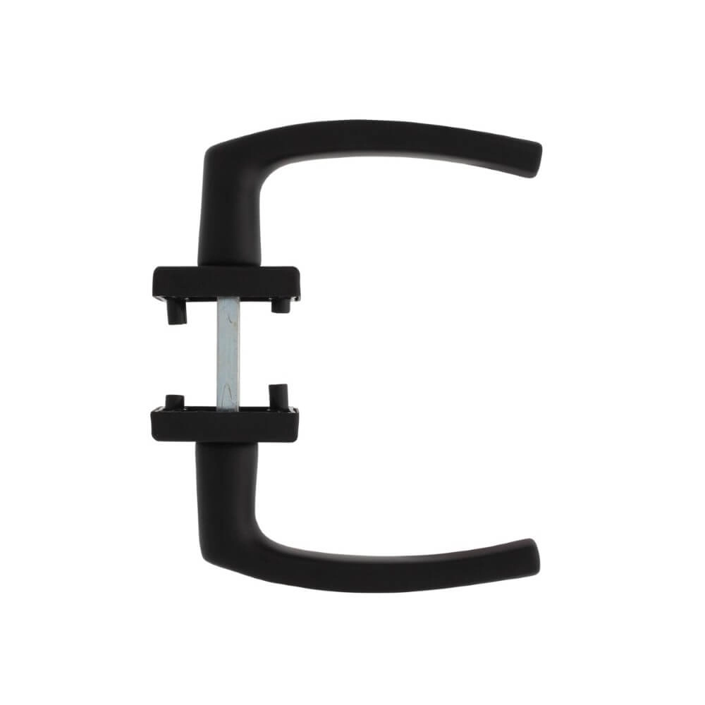 Deurklink Denham aluminium zwart vierkant Intersteel 8714186505298