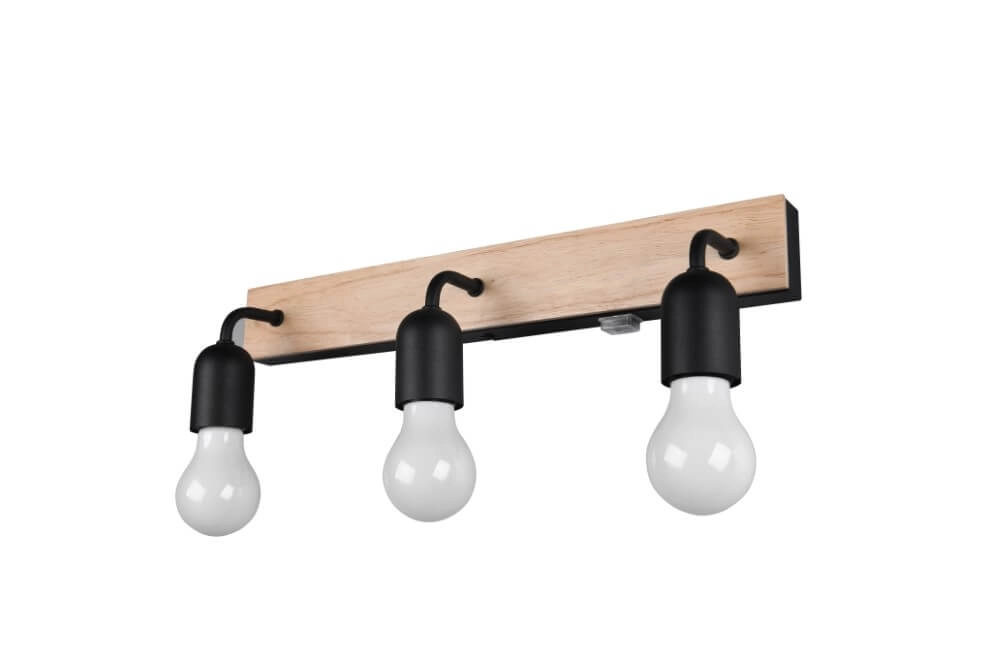 Landelijke badkamer wandlamp Arturo 3x E27 Trio 4017807615685