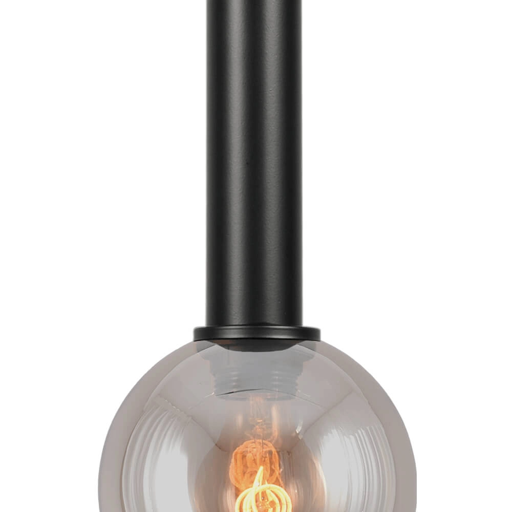 Hanglamp Ø 15cm Bella 2 Zwart met goud glas Masterlight 8718121334288