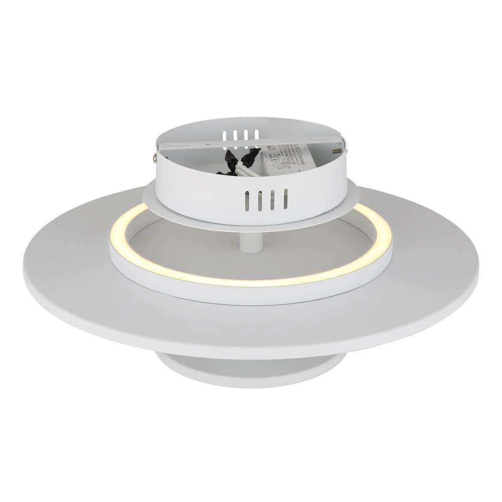 Witte plafondlamp Carter Ø 38cm met vilt Globo 9007371465750