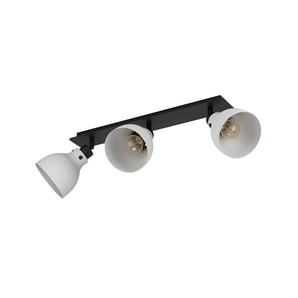 Grijze plafondlamp Matlock 3x E27 - design