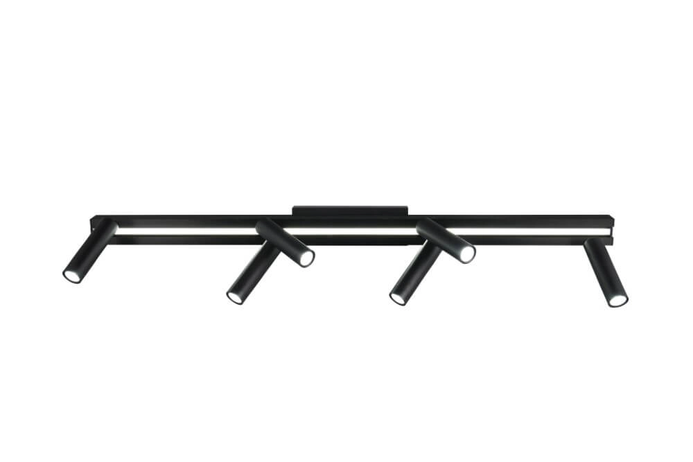 6-lichts led spot Zeno zwart Trio 4017807627312