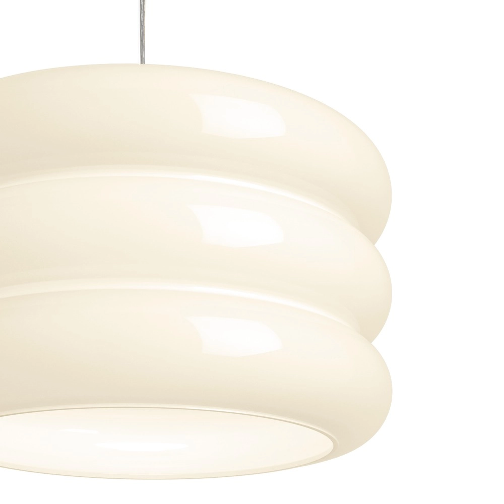Design hanglamp Tortora chroom met wit Ø 30cm Eglo 9008606405572