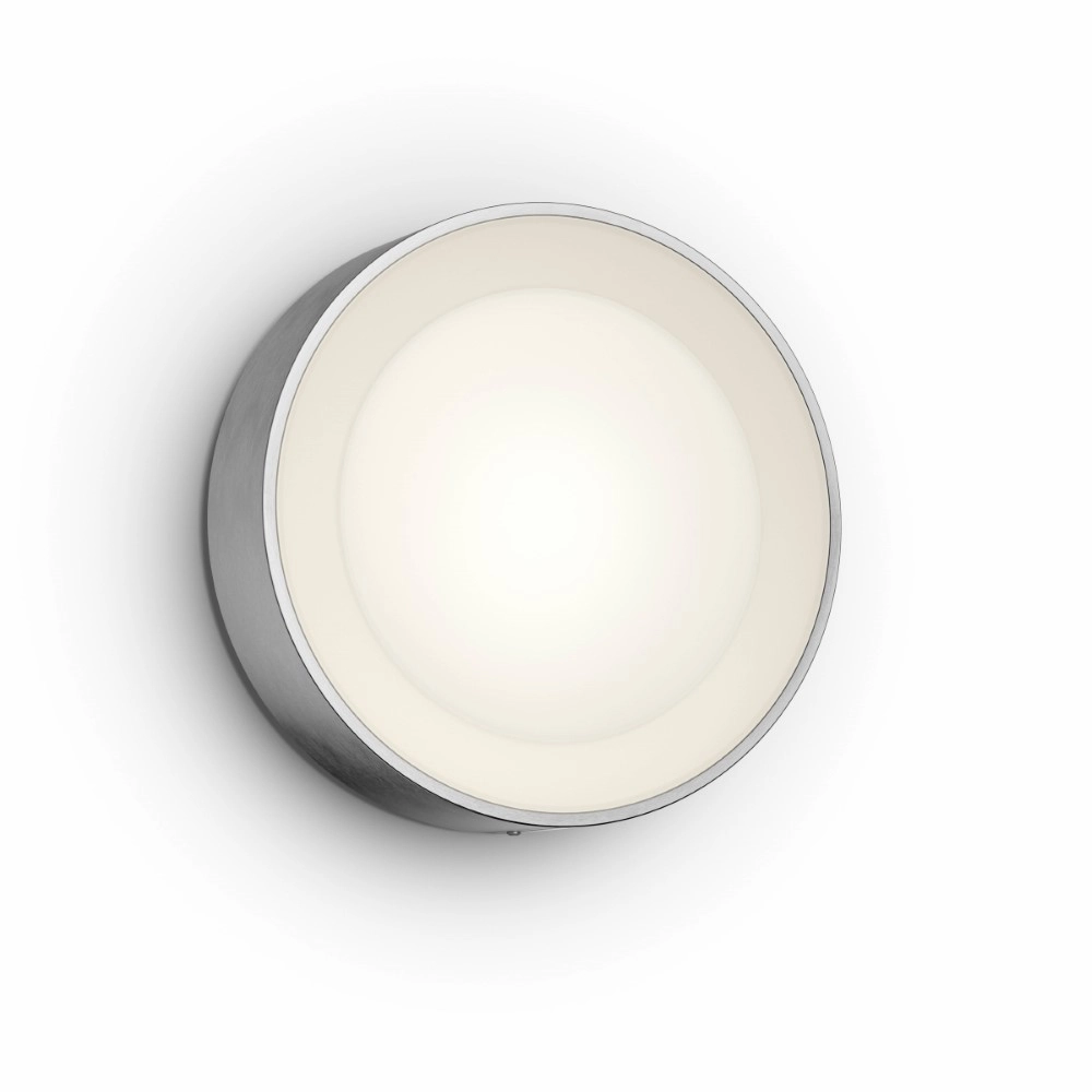 Ronde buitenlamp Hue Daylo zilvergrijs Philips 8718696174418