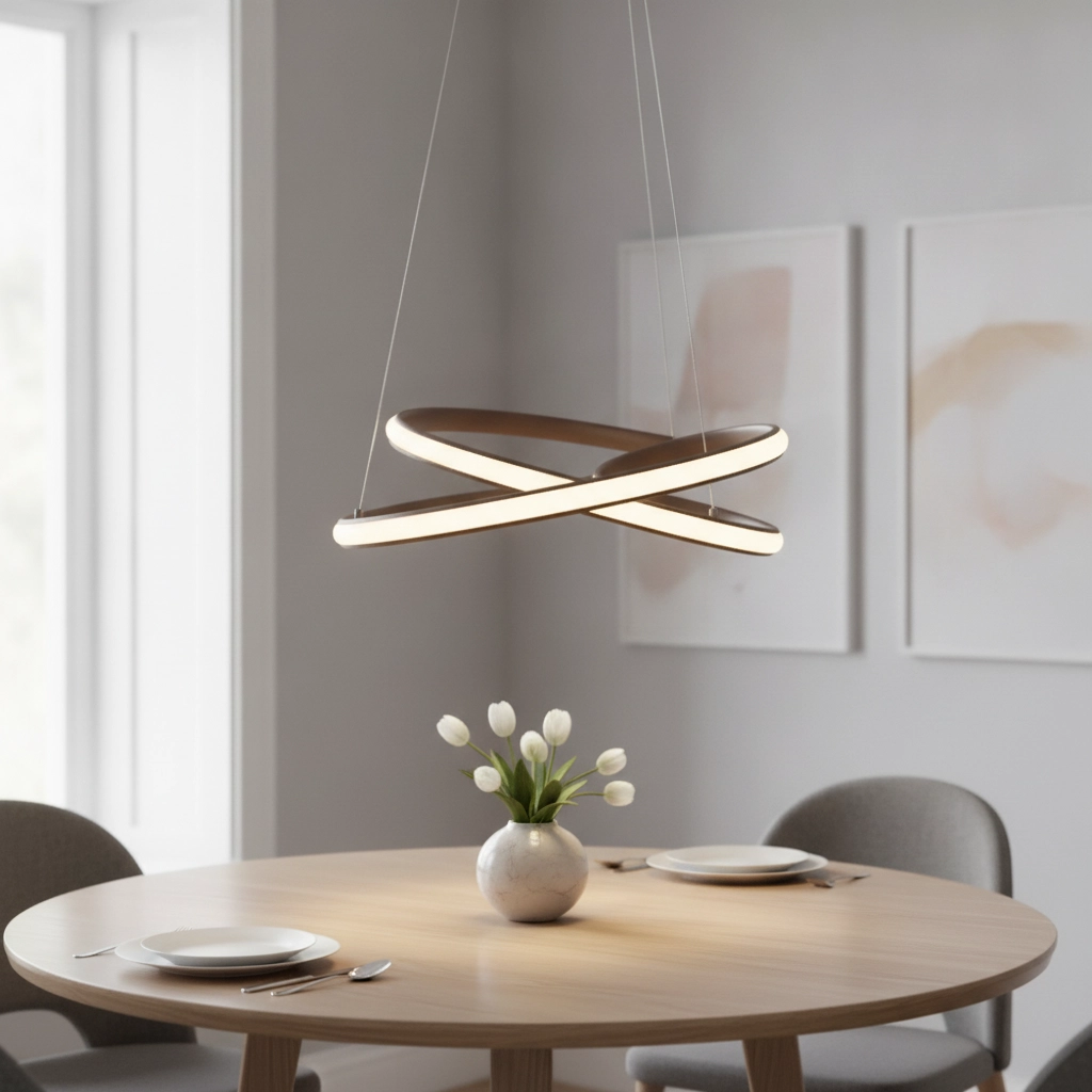 Design hanglamp Menton koffie bruin
