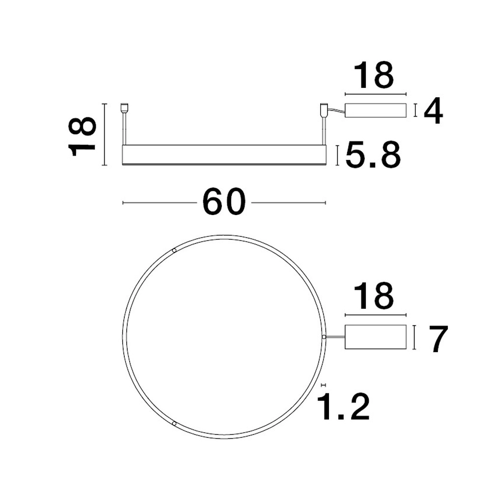Ceiling lamp Motif gold Ø 60cm Lyora 5212017442956