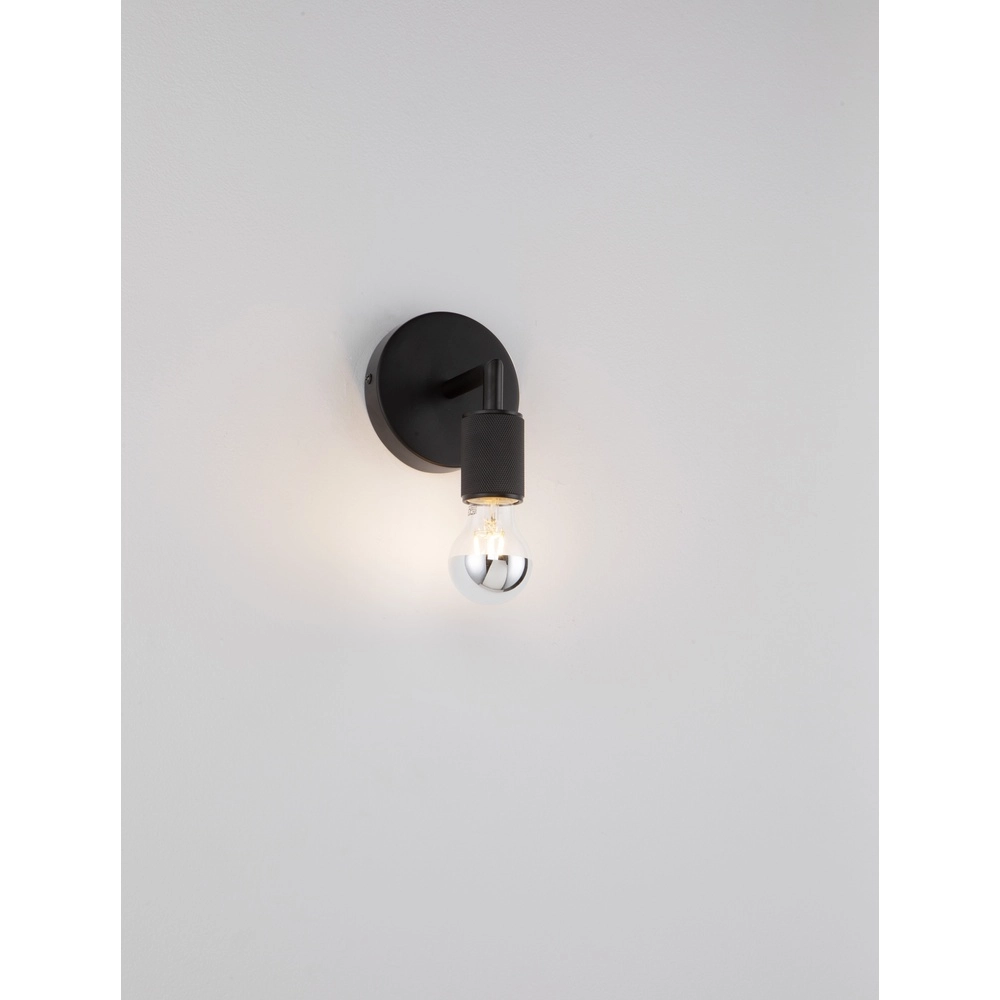 Minimalistische wandlamp Royal zwart