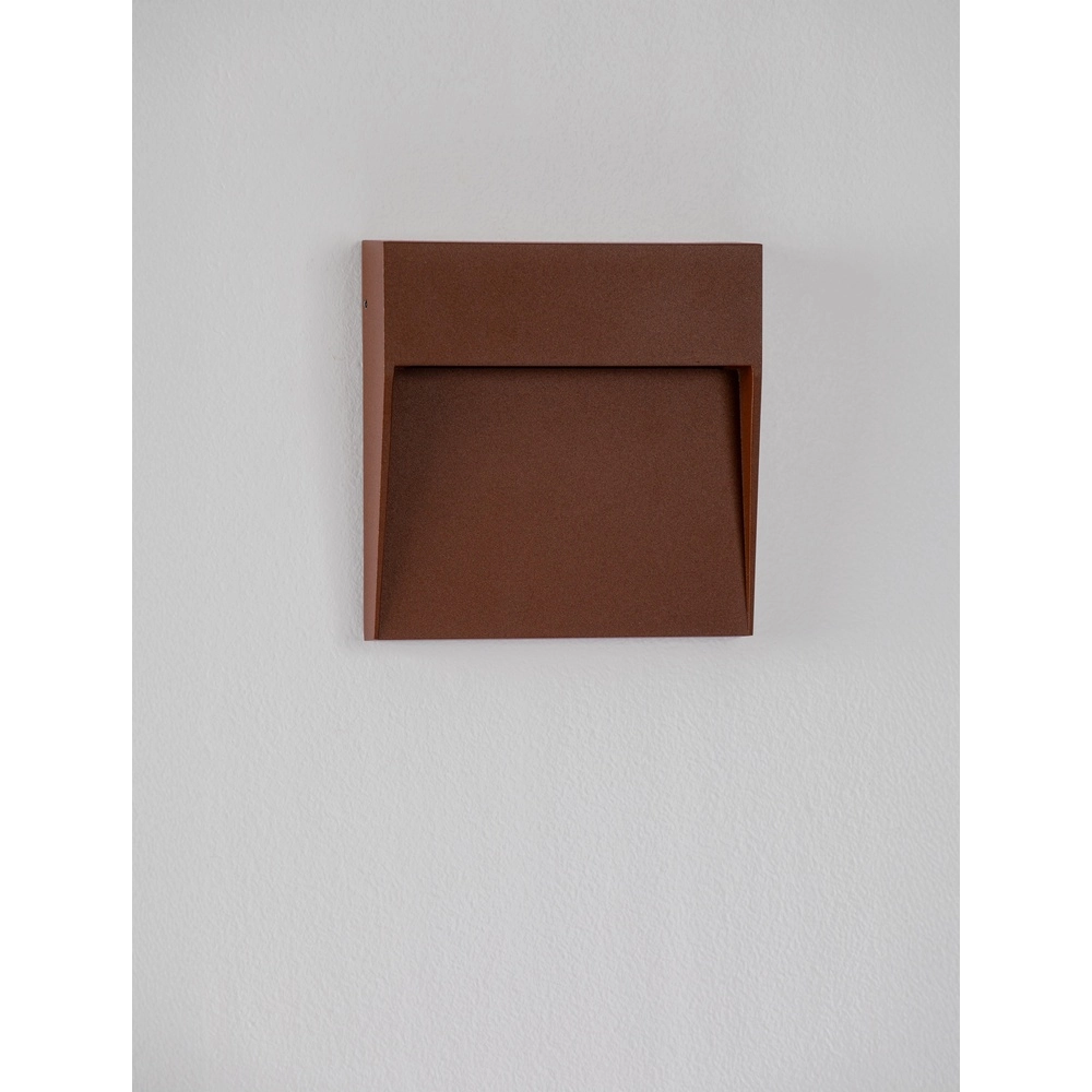 Vierkante wandlamp Fem roestbruin Lyora 5212017478948