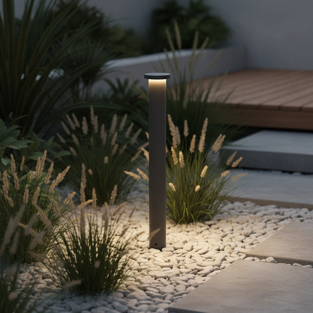 Moderne padverlichting Bast donkergrijs 65cm - 3000K