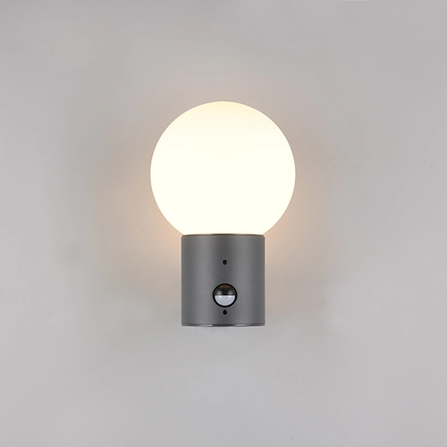 Bol wandlamp Mures antraciet met sensor Trio 4017807687200