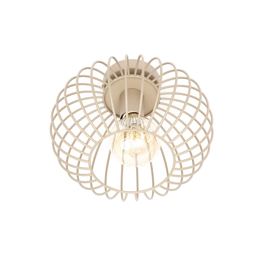 Draad plafondlamp Wire Ø 30cm zandkleurig Draad plafondlamp Wire Ø 30cm zandkleurig