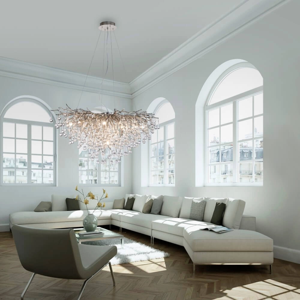 Unieke kroonluchter Icicle metaal Paul Neuhaus 4012248352137