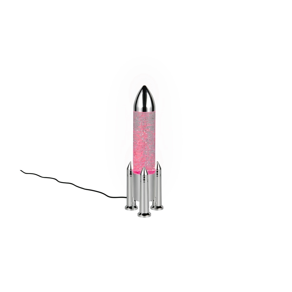 Tafellamp Apollo raket titanium grijs Trio 4017807681208