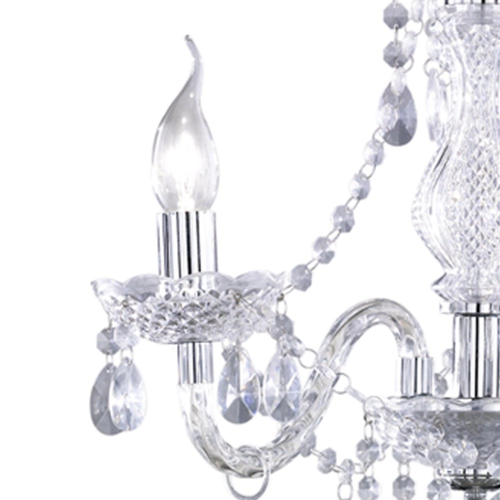 Kroonluchter Luster Crystal 40cm 3-lichts transparant Trio 4017807223811