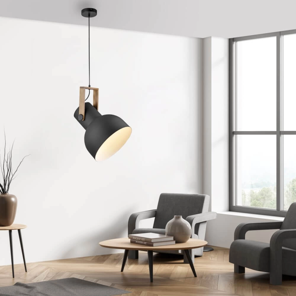 Hanglamp Cup 2.0 1-lichts zwart Just Light 4043689000714