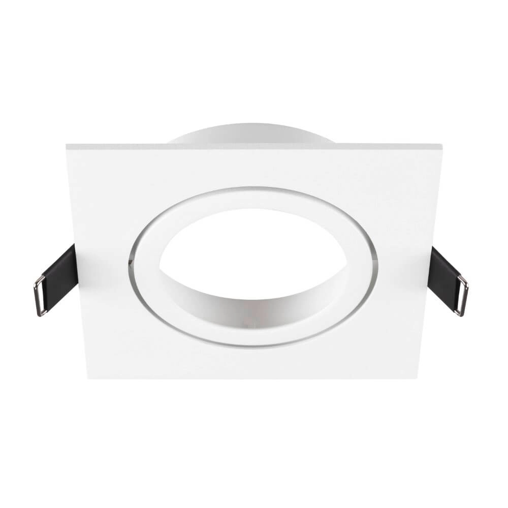 Inbouwring New Tria 95 vierkant wit - zonder fitting